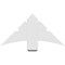 Ekena Millwork Davenport Architectural Grade PVC Gable Bracket, 36"W x 18"H x 2"D x 6"F, 12/12 Pitch GBP036X18X0206DAV00 - alternate 5